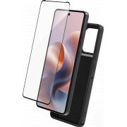 Pack 2 en 1 Coque Motorola G86 Souple Transparente + Protège écran 2.5D + SmartFrame™ - Certifié GRS