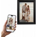 Cadre photo num&eacute;rique connect&eacute; 10'' iOS & Android Noir
