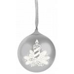 Enceinte Bluetooth&reg; Boule de No&euml;l 3W Argent