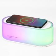 Station de charge sans fil 15W Qi + Lampe 3 modes + C&acirc;ble de charge USB C/C Blanc
