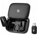Kit de 2 Micros Cravate sans fil + Bo&icirc;tier de charge sans fil Noir