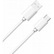 C&acirc;ble USB A / USB C 3A 2m FastCharge 15W Blanc
