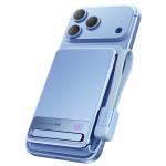 MagSafe Wireless Powerbank MagPro Slim 5000mAh 15W Qi2 1 USB C port 20W PD/QC Stand + Attached Cable Light Blue