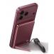 Powerbank sans fil MagSafe MagPro Slim 5000mAh 15W Qi2 1 port USB C 20W PD/QC Stand + C&acirc;ble attach&eacute; Rouge Cerise