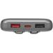 Powerbank Turbo 10000mAh 3 ports USB 2A+C 30W C&acirc;ble int&eacute;gr&eacute; Gris