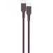 C&acirc;ble Tiss&eacute; USB C / USB C 3A 1.2m PD 60W Dark Cherry