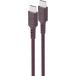 C&acirc;ble Tiss&eacute; USB C / USB C 3A 1.2m PD 60W Dark Cherry