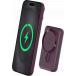 Powerbank sans fil MagSafe 5000mAh 2 ports USB A+C 10W Qi Bordeaux