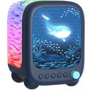 Diffuseur de lumi&egrave;re avec enceinte Bluetooth&reg; Wavy Light 5W Bleu Fonc&eacute;