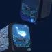 Diffuseur de lumi&egrave;re avec enceinte Bluetooth&reg; Wavy Light 5W Bleu Fonc&eacute;