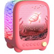 Diffuseur de lumi&egrave;re avec enceinte Bluetooth&reg; Wavy Light 5W Corail