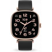 Montre connect&eacute;e ICE SMART SQ 2.0 Carr&eacute;e Bracelet Silicone Rose gold / Noir