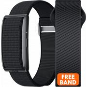 Bracelet d'activit&eacute; Noir ICE SMART Band avec 2 bracelets Silicone + Nylon Noir
