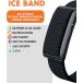 Bracelet d'activit&eacute; Noir ICE SMART Band avec 2 bracelets Silicone + Nylon Noir