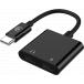 Adaptateur Audio USB C 60W PD vers USB C + Charge USB C 12cm Noir