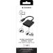 Adaptateur Audio USB C 60W PD vers USB C + Charge USB C 12cm Noir