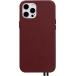Coque iPhone 12 / 12 Pro Elys&eacute;e Cuir Bordeaux