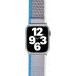 Bracelet Apple Watch 38-40-41mm Trail 138 à 205mm 38-40-41mm Gris et Bleu