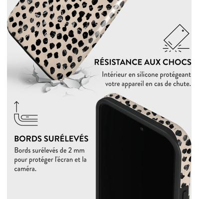Coque iPhone 14 Pro Rigide Motifs Almond Latte