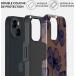 Coque iPhone 15 Rigide Motifs Velvet Night