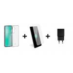 Bundle Samsung Galaxy S24 Reinforced Feel Transparent Case + Original MG Screen Protector + 25W PD USB C Charger + Lifetime Warranty