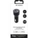 Chargeur voiture USB A + USB C 32W (12+20W) Power Delivery Noir