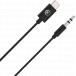 Câble Audio Jack 3.5mm / USB C 90cm Noir