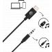 Adaptateur Jack 3.5mm vers USB C Noir Bigben