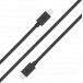 Câble USB C / USB C 3A 2m PD 60W Noir