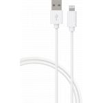 Câble USB A/Lightning 1,2m 2.4A Blanc Bigben