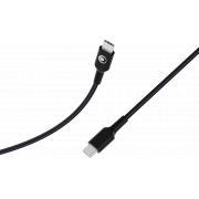 C&acirc;ble Tiss&eacute; USB C / USB C 3A 1.2m PD 60W Noir