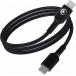 C&acirc;ble Tiss&eacute; USB C / USB C 3A 1.2m PD 60W Noir
