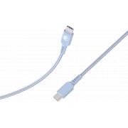 C&acirc;ble Tiss&eacute; USB C / USB C 3A 1.2m PD 60W Bleu