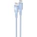 C&acirc;ble Tiss&eacute; USB C / USB C 3A 1.2m PD 60W Bleu