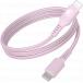 C&acirc;ble Tiss&eacute; USB C / USB C 3A 1.2m PD 60W Rose