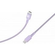 C&acirc;ble Tiss&eacute; USB C / USB C 3A 1.2m PD 60W Violet