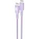 C&acirc;ble Tiss&eacute; USB C / USB C 3A 1.2m PD 60W Violet