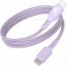 C&acirc;ble Tiss&eacute; USB C / USB C 3A 1.2m PD 60W Violet