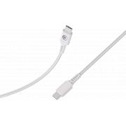 C&acirc;ble Tiss&eacute; USB C / USB C 3A 1.2m PD 60W Blanc