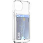 Coque iPhone 14 Hybride Porte-carte int&eacute;gr&eacute; Transparente
