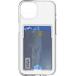 Coque iPhone 14 Hybride Porte-carte int&eacute;gr&eacute; Transparente