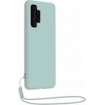 Coque Samsung Galaxy A32 5G Silicone Strap + Dragonne assortie Bleu Ciel