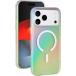 Coque MagSafe iPhone 18 Pro Max / 17 Pro Max Hybride Transparente Iris&eacute;e