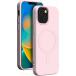 Coque MagSafe iPhone 15 Silicone Rose