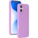 Coque MagSafe iPhone 16 Silicone Rose