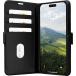 Folio iPhone 15 Copenhagen Cuir Fonction Stand Noir