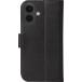 Folio iPhone 16 Cuir Fonction Stand Noir