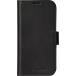 Folio iPhone 16 Cuir Fonction Stand Noir