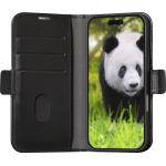 Folio iPhone 16 Pro Cuir Fonction Stand Noir