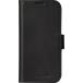 Folio iPhone 16 Pro Cuir Fonction Stand Noir